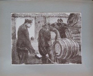Ignacy PINKAS (1888-1935), Scena obozowa z Czermoszna, 1934