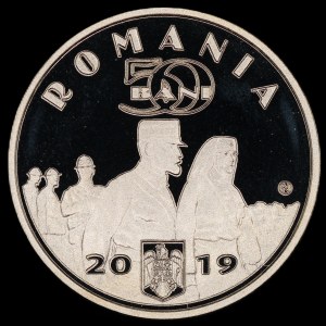 Romania. 50 Bani 2019 Regina Maria Proof