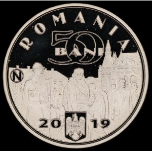 Romania. 50 Bani 2019 Ferdinand I Proof