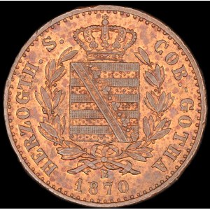Germany. Saxe-Coburg and Gotha 2 Pfennige 1870