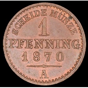 Germany. Prussia 1 Pfenning 1870 A
