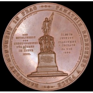 Czech Republic. Medal 1859 Statue of Radetsky in Prague