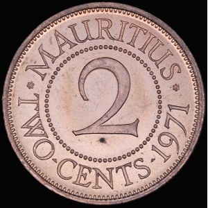 Mauricius. 2 centy 1971