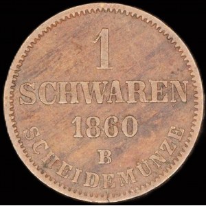 Germany. Oldenburg 1 Schwaren 1860 B