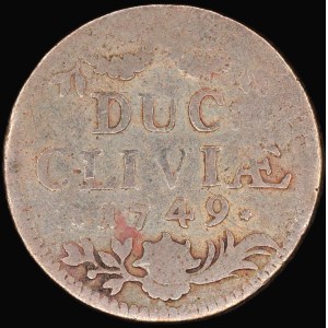 Germany. Cleves 1 Duit 1749