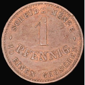 Germany. Saxe-Coburg and Gotha 1 Pfennig 1870