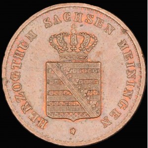 Germany. Saxe-Meiningen 1 Pfennig 1868