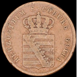 Germany. Saxe-Coburg and Gotha 1 1/2 Pfennig 1834