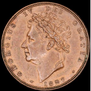 Great Britain. 1 Farthing 1827