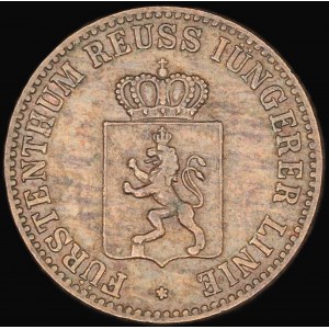 Germany. Reuss Schleiz 3 Pfennige 1855 A