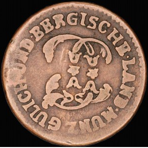 Germany. Jülich Berg 1/4 Stuber 1785