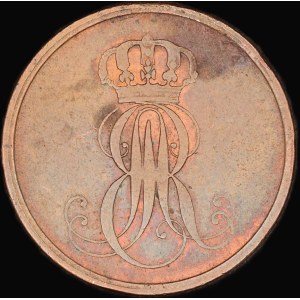 Deutschland. Hannover 2 Pfennige 1849