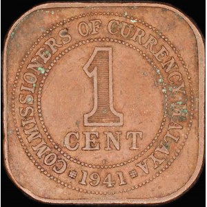 Malaya. 1 Cent 1941