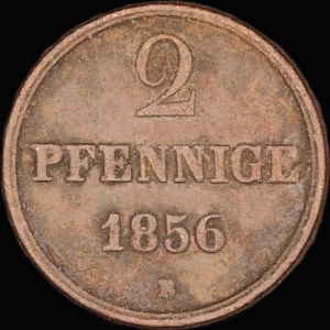 Germany. Hannover 2 Pfennige 1856 B