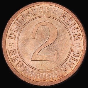 Germany. Weimar Republic 2 Rentenpfennig 1924 A Berlin