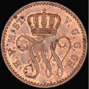 Germany. Mecklenburg Strelitz 3 Pfennig 1862 A