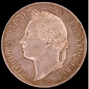Germany. Württemberg 1 Gulden 1841 Jubilee Silver