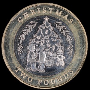 Gibraltar. 2 Pounds 2023 Christmas
