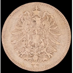 Germany. Empire 1 Mark 1880 G Karlsruhe Silver