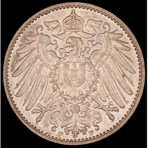 Germany. Empire 1 Mark 1915 F Stuttgart Silver