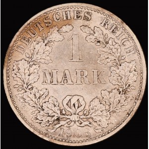 Germany. Empire 1 Mark 1903 F Stuttgart Silver