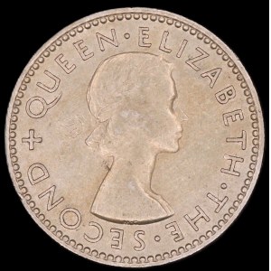New Zealand. 6 Pence 1953