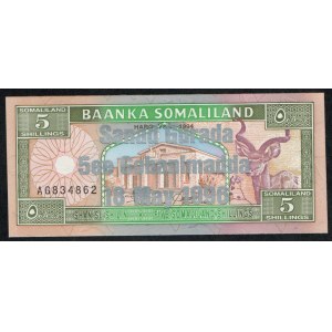 Somaliland. 5 Shillings 1996