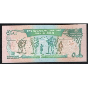 Somaliland. 5 Shillings 1996