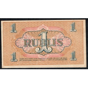 Latvia. 1 Rublis 1919