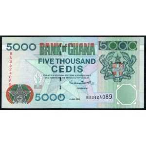 Ghana. 500 Cedis 2000