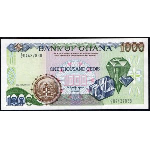 Ghana. 1000 Cedis 1991
