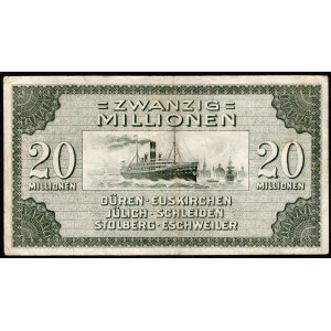 Německo. 20 milionů marek 1923