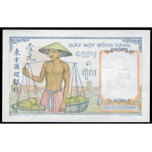 French Indo-China. 1 Piastre 1936