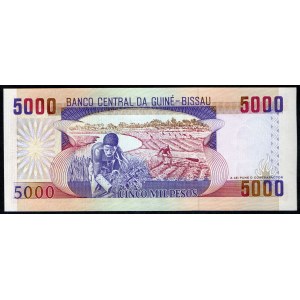Guinea-Bissau. 5000 Pesos 1993