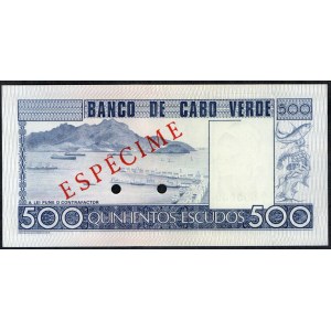Cabo Verde. 500 Escudos 1977 Specimen