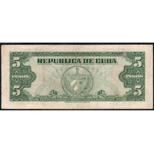 Cuba. 5 Pesos 1960