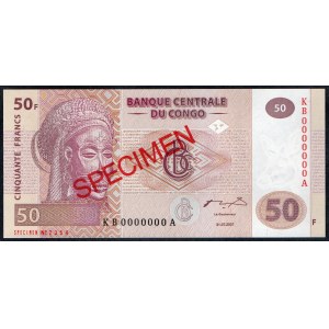 Kongo. 50 franků 2007