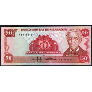Nicaragua. 50 Cordobas 1985