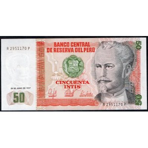 Perù. 50 Intis 1987