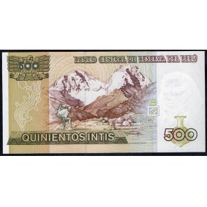 Peru. 500 Intis 1987