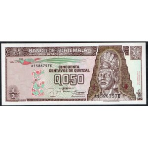 Guatemala. 50 Centavos 1988
