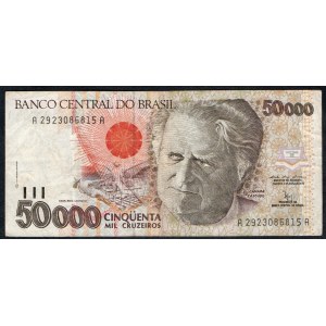 Brazil. 50000 Cruzeiros 1992