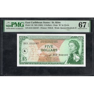 Wschodnie Karaiby. 5 dolarów 1965
