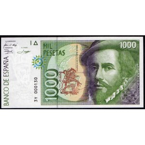 Spain. 1000 Pesetas 1992