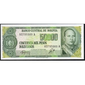 Bolivia. 50000 Pesos Bolivianos 1984