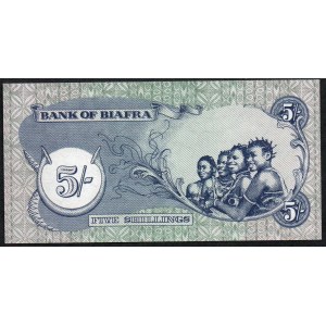Biafra. 5 Shillings 1968/69