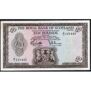 Scotland. 10 Pounds 1969