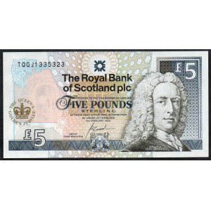 Ecosse. 5 livres 2002