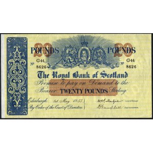 Scotland. 20 Pounds 1957