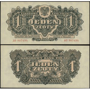 Poland, 1 zloty, 1944
